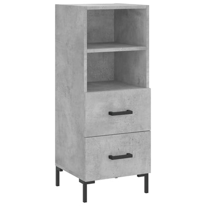 Buffet haut béton gris 34,5x34x180 cm en bois