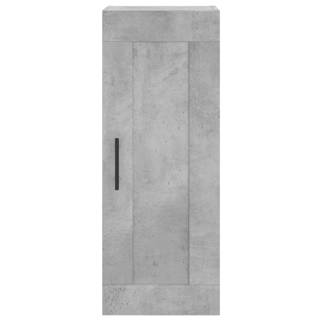 Alacena hormigón gris 34,5x34x180 cm de madera