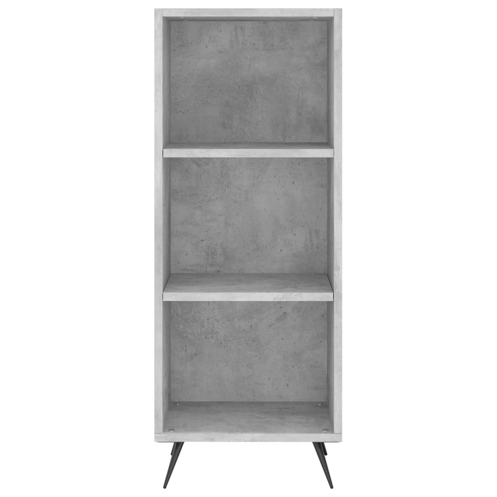 Buffet haut béton gris 34,5x34x180 cm en bois