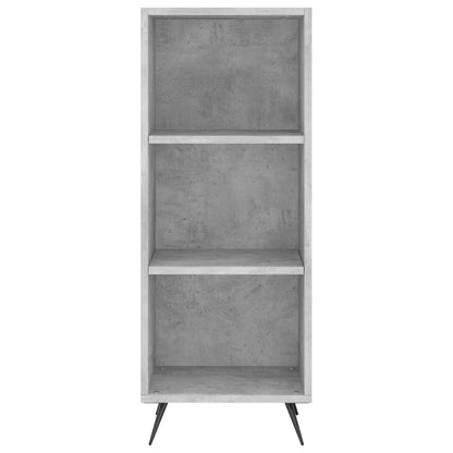 Buffet haut béton gris 34,5x34x180 cm en bois