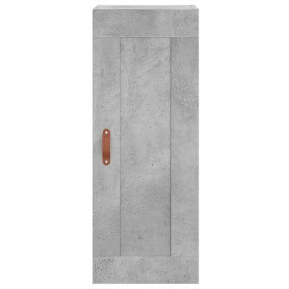 Buffet haut béton gris 34,5x34x180 cm en bois