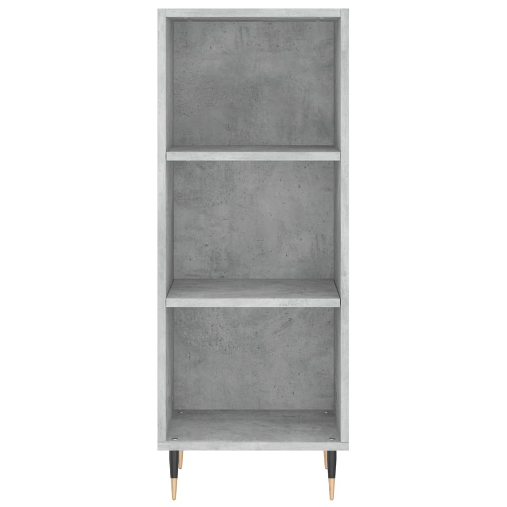 Buffet haut béton gris 34,5x34x180 cm en bois