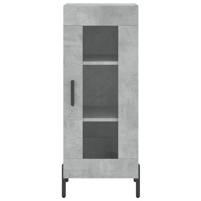 Buffet haut béton gris 34,5x34x180 cm en bois