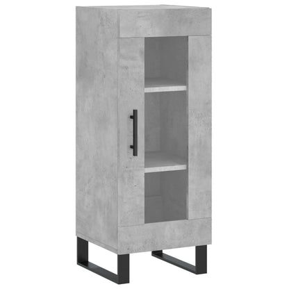 Buffet haut béton gris 34,5x34x180 cm en bois