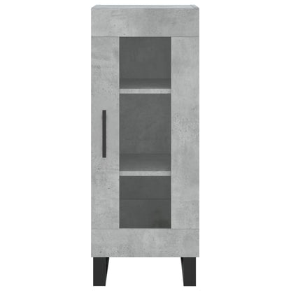 Buffet haut béton gris 34,5x34x180 cm en bois