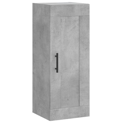 Buffet haut béton gris 34,5x34x180 cm en bois