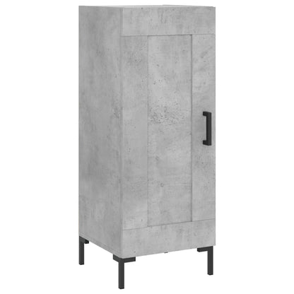 Buffet haut béton gris 34,5x34x180 cm en bois