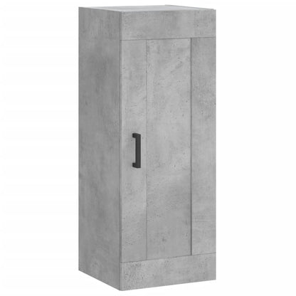 Buffet haut béton gris 34,5x34x180 cm en bois