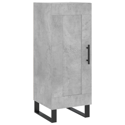 Buffet haut béton gris 34,5x34x180 cm en bois