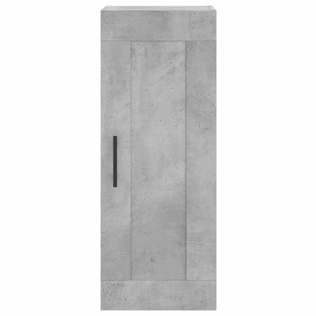 Buffet haut béton gris 34,5x34x180 cm en bois