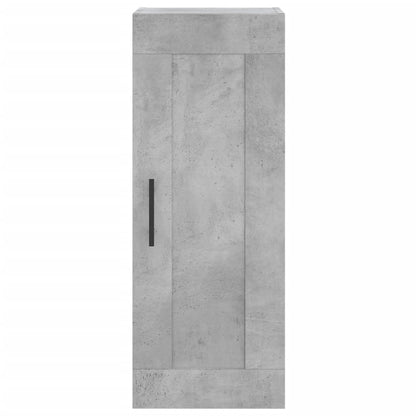 Buffet haut béton gris 34,5x34x180 cm en bois