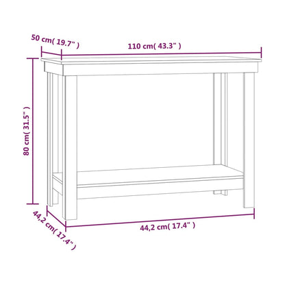 Werkbank 110x50x80 cm Massivholz Kiefer