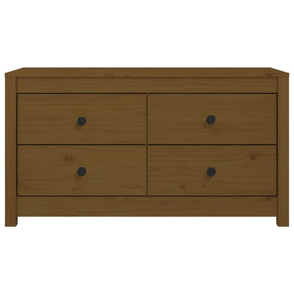 Mueble auxiliar marrón miel 100x40x54 cm madera maciza de pino