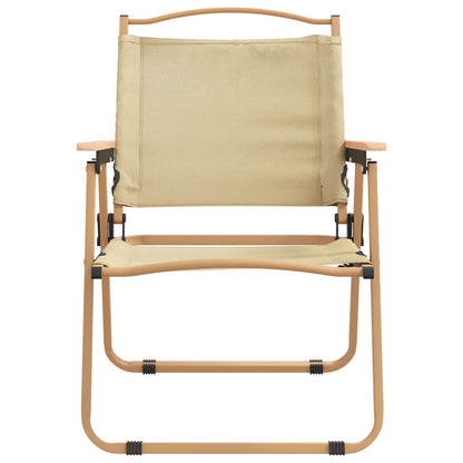 Campingstühle 2 Stk. Beige 54x55x78 cm Oxford-Gewebe