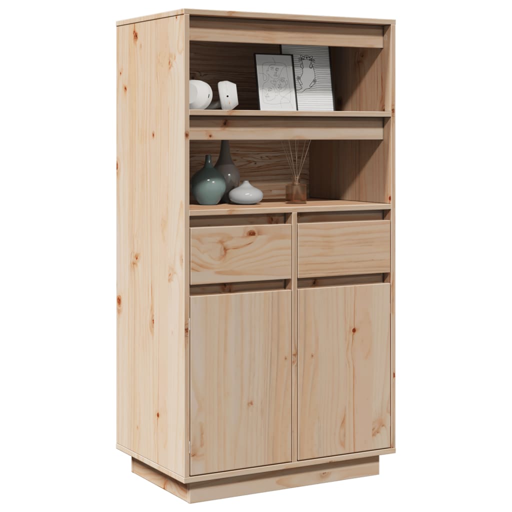 Highboard 60x40x116,5 cm Massivholz Kiefer