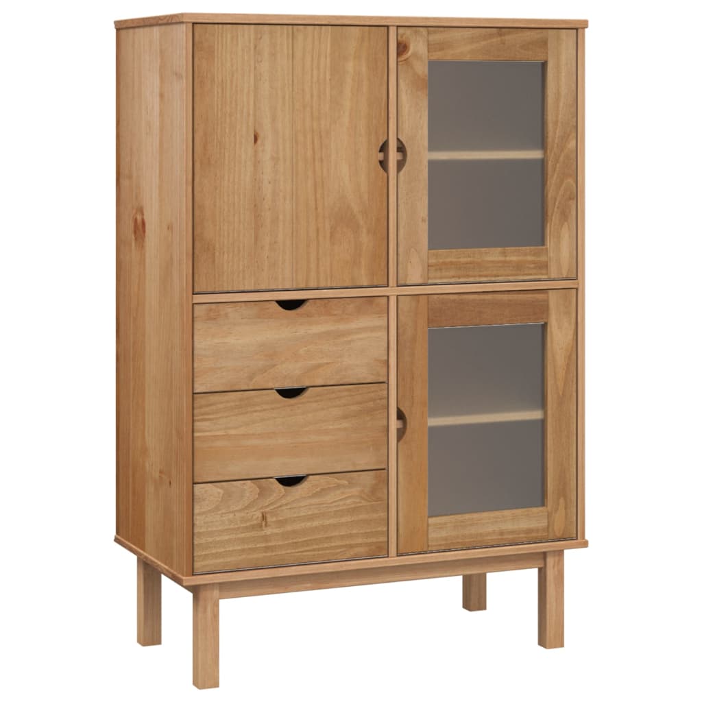 Highboard OTTA 85x43x125 cm Massivholz Kiefer