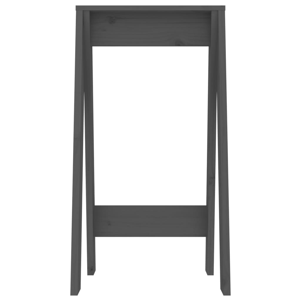 Hocker 2 Stk. Grau 40x40x75 cm Massivholz Kiefer