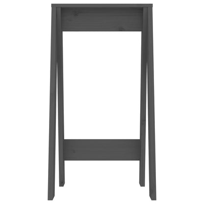 Hocker 2 Stk. Grau 40x40x75 cm Massivholz Kiefer