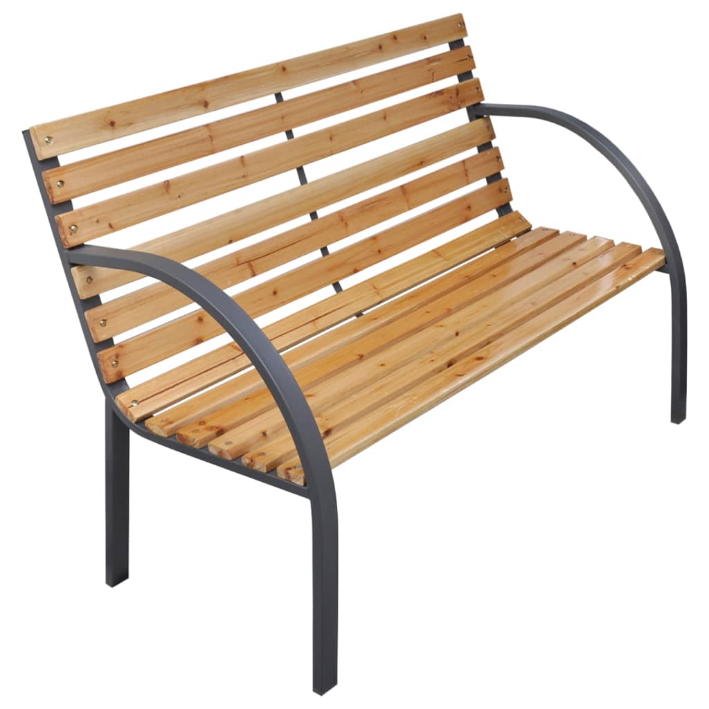 Banc de jardin 112 cm en bois de sapin massif