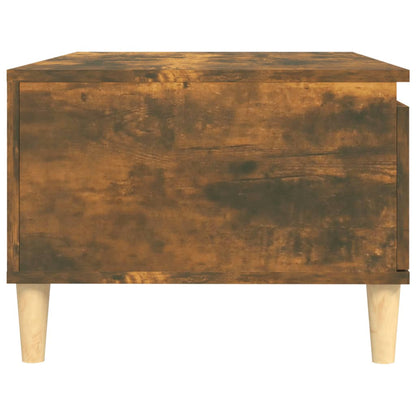 Table basse chêne fumé 90x50x36,5 cm en bois