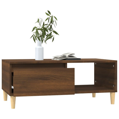 Couchtisch Braun Eichen-Optik 90x50x36,5 cm Holzwerkstoff