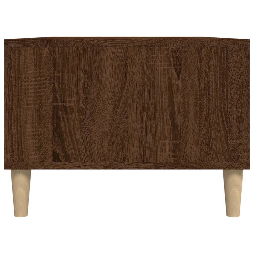 Mesa de centro aspecto roble marrón 90x50x36,5 cm de madera