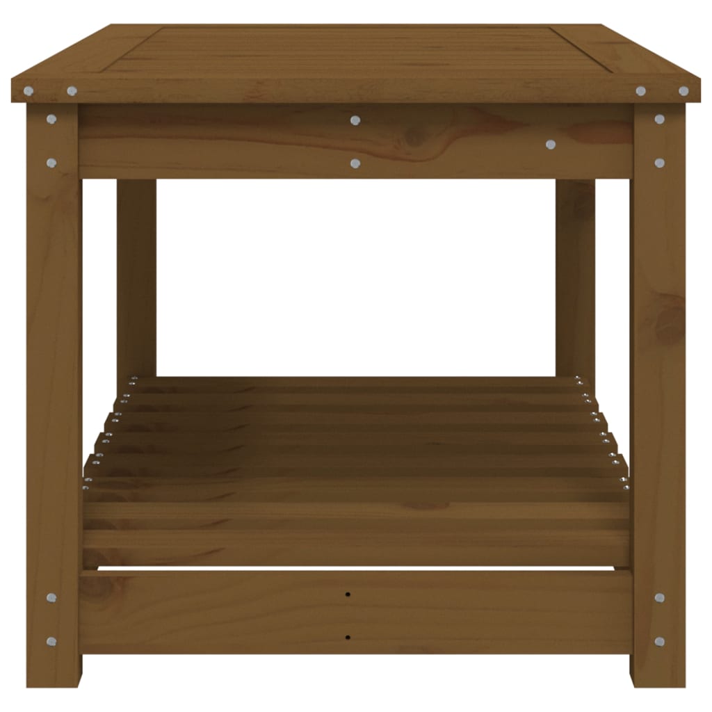 Garten-Couchtisch Honigbraun 82,5x50,5x45 cm Massivholz Kiefer