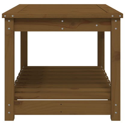 Garten-Couchtisch Honigbraun 82,5x50,5x45 cm Massivholz Kiefer