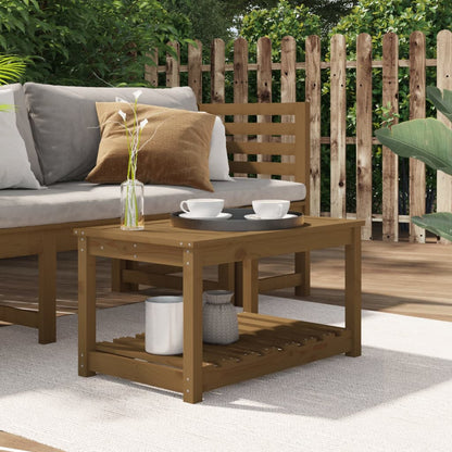 Garten-Couchtisch Honigbraun 82,5x50,5x45 cm Massivholz Kiefer