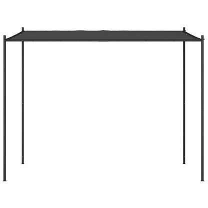 Pavillon Anthrazit 3x3 m 180 g/m² Stoff und Stahl