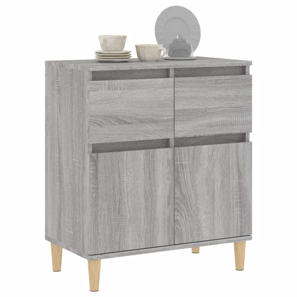 Buffet gris Sonoma 60x35x70 cm en bois