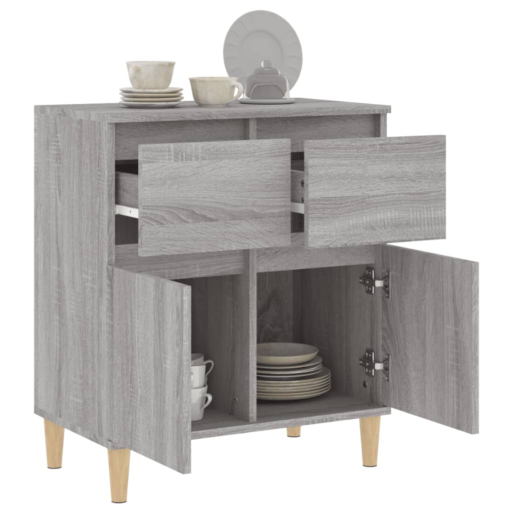 Buffet gris Sonoma 60x35x70 cm en bois