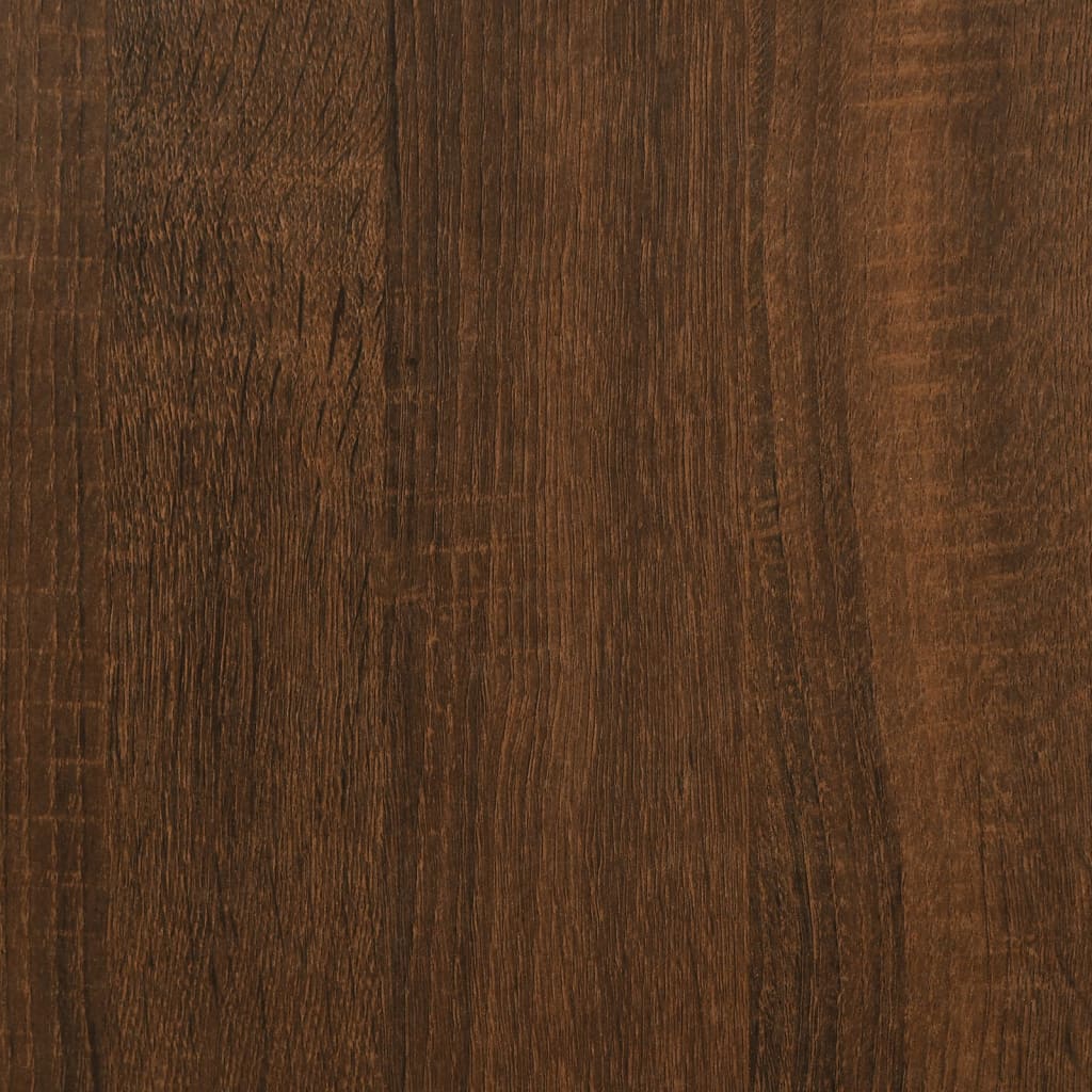 Mesa de centro aspecto roble marrón 55x55x36,5 cm de madera