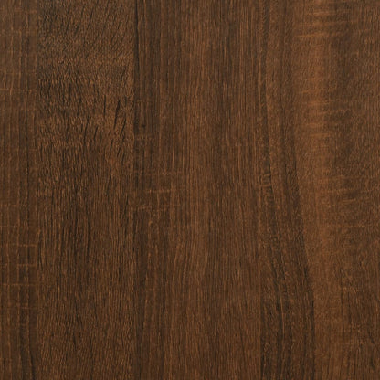 Mesa de centro aspecto roble marrón 55x55x36,5 cm de madera