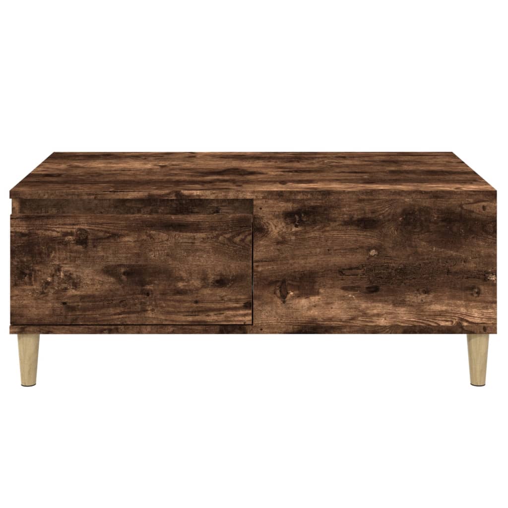 Table basse chêne fumé 90x50x36,5 cm en bois