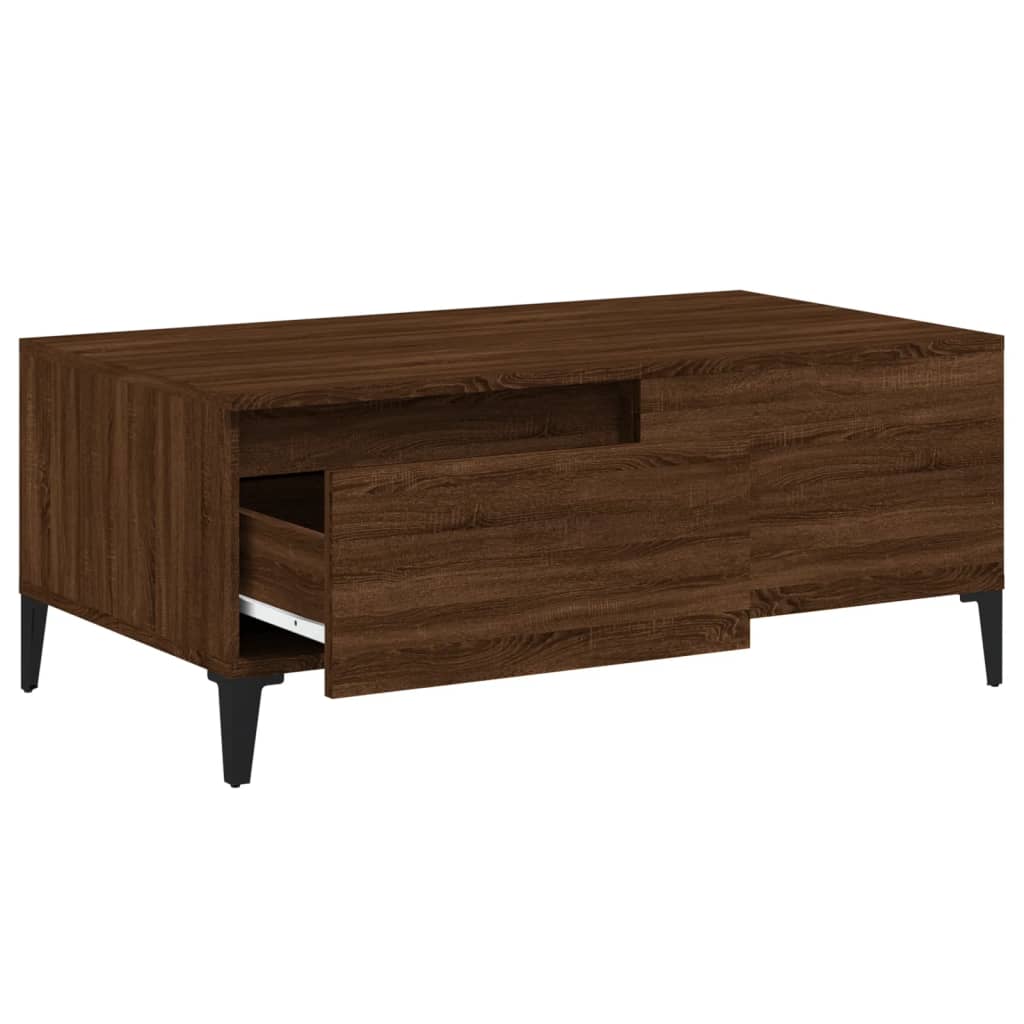 Couchtisch Braun Eichen-Optik 90x50x36,5 cm Holzwerkstoff