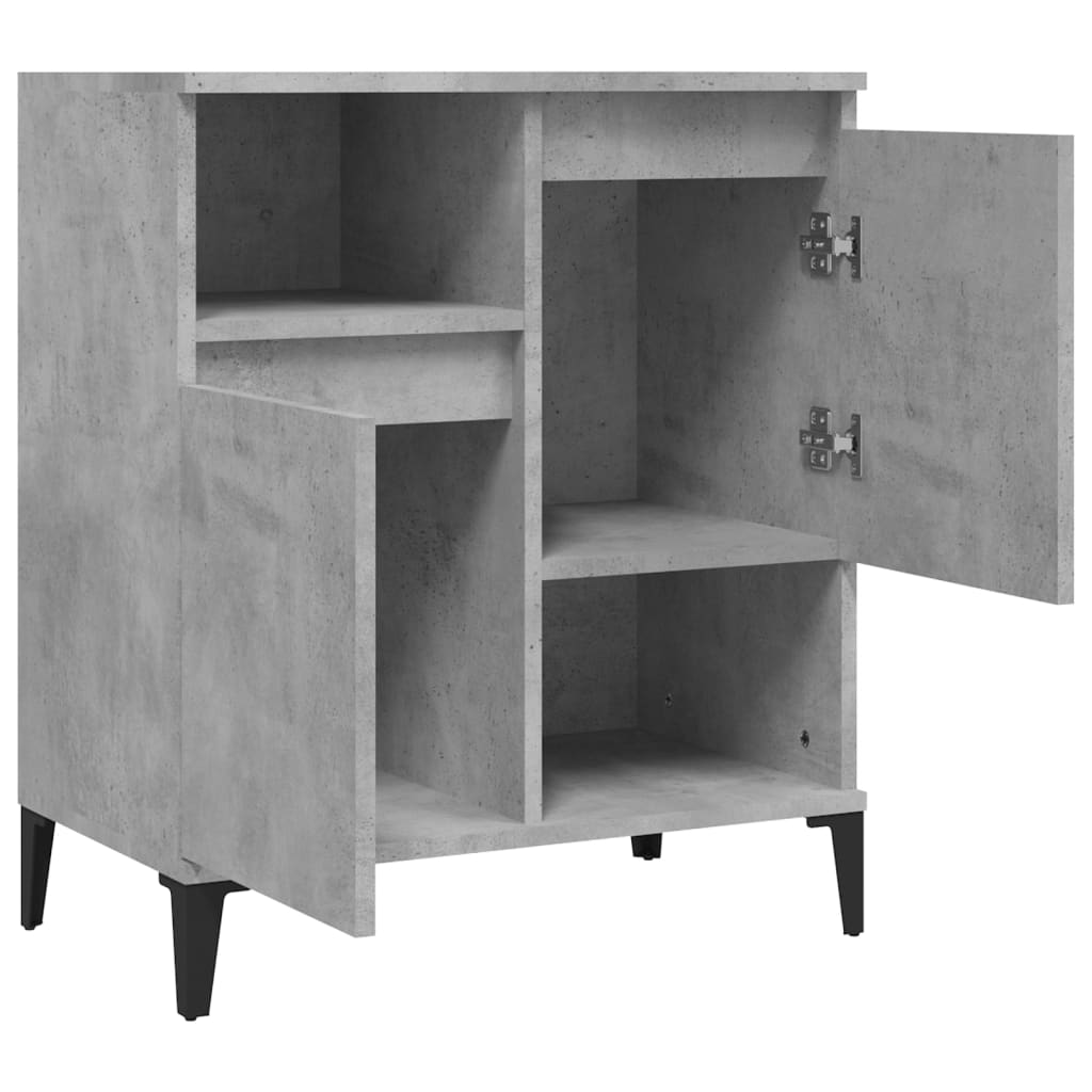 Sideboard Betongrau 60x35x70 cm Holzwerkstoff