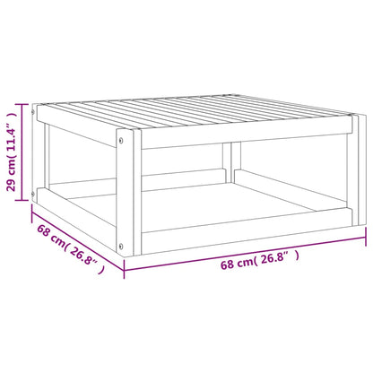 5 uds. Conjunto de salón de jardín con cojines color topo de madera maciza.