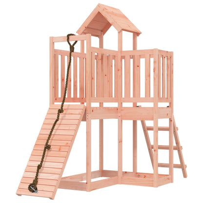 Spielturm mit Kletterwand Massivholz Douglasie