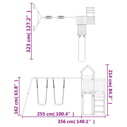 Spielturm Imprägniertes Kiefernholz