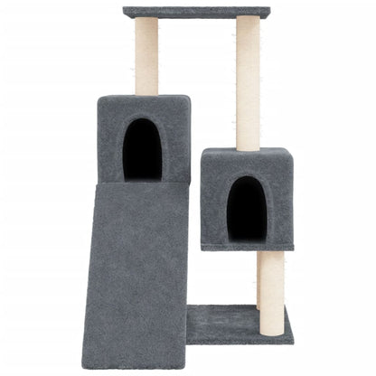 Arbre à chat avec griffoir en sisal gris foncé 82 cm