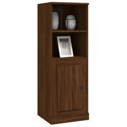 Highboard Braun Eichen-Optik 36x35,5x103,5 cm Holzwerkstoff