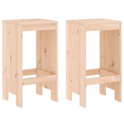 Tabourets de bar 2 pcs. 40x36x75 cm en bois de pin massif