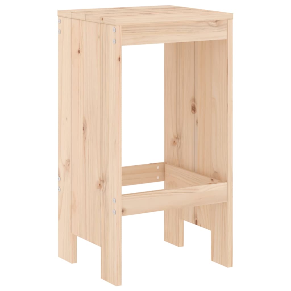 Tabourets de bar 2 pcs. 40x36x75 cm en bois de pin massif