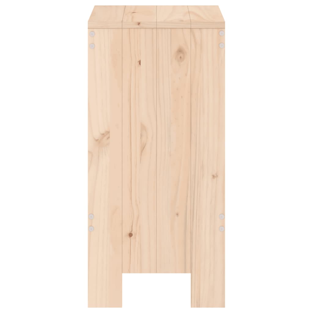 Tabourets de bar 2 pcs. 40x36x75 cm en bois de pin massif