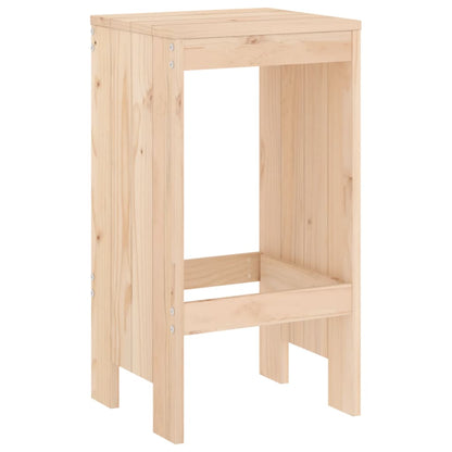 Tabourets de bar 2 pcs. 40x36x75 cm en bois de pin massif