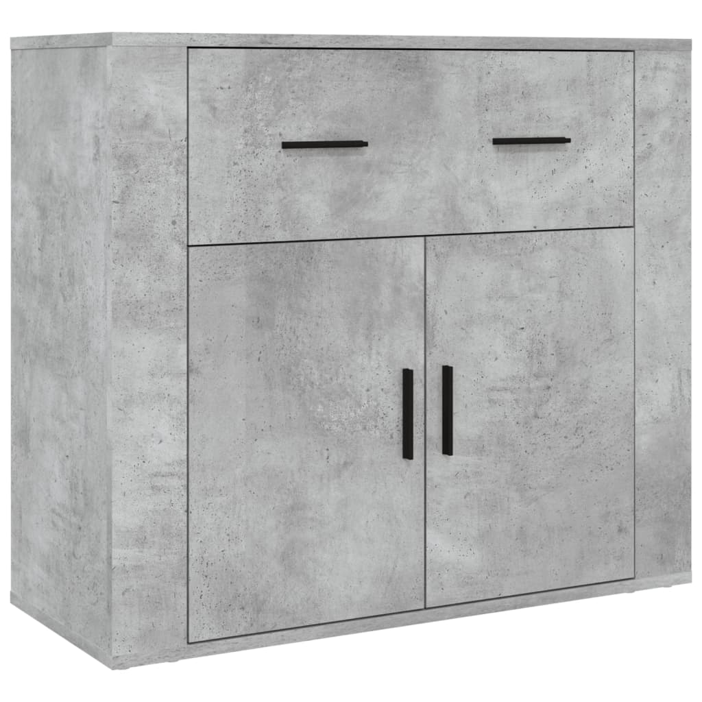 Buffet haut en bois gris béton