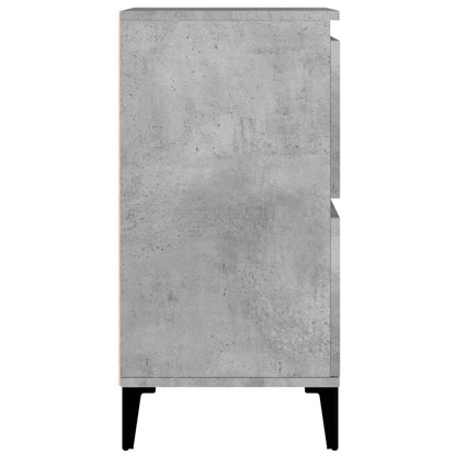 Buffets 2 pcs. Béton gris 60x35x70 cm matériau bois