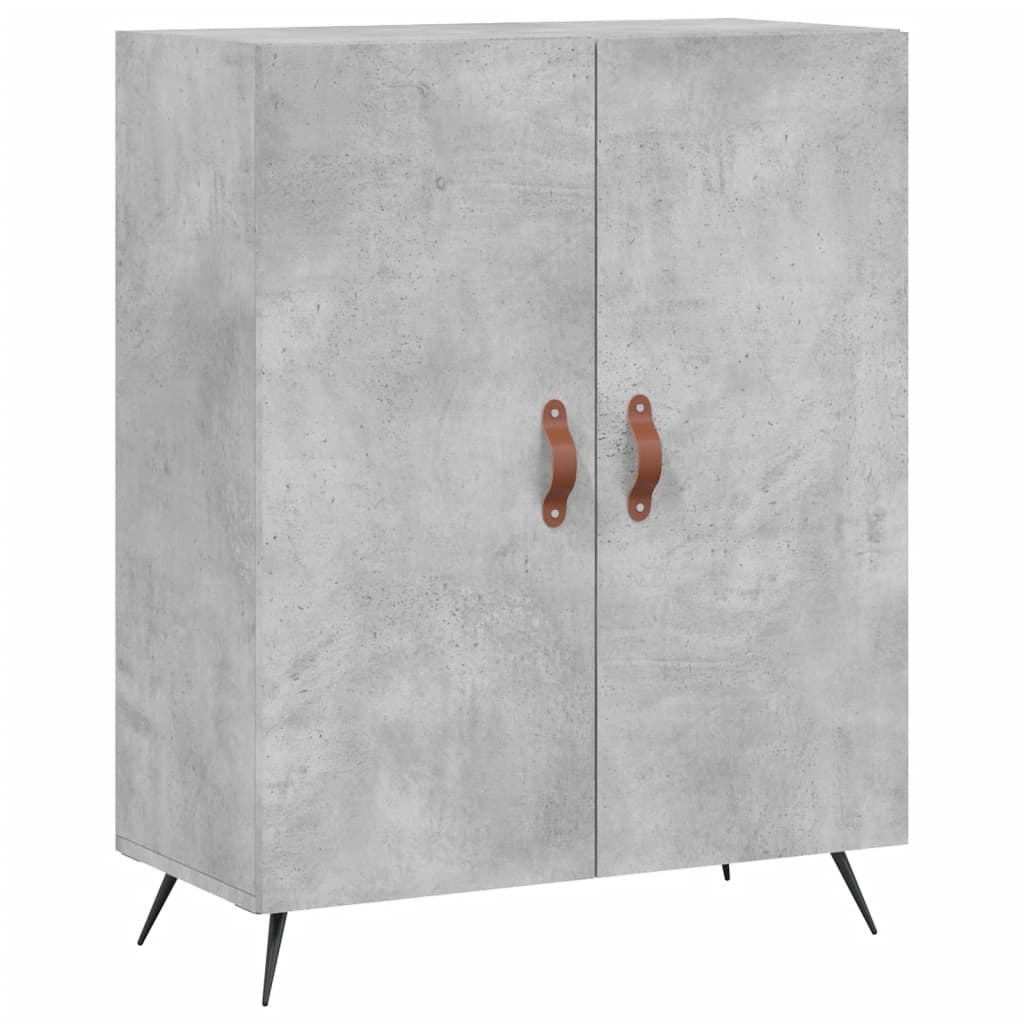 Buffet gris béton 69,5x34x90 cm en bois