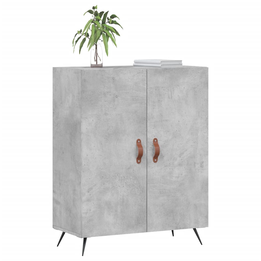 Buffet gris béton 69,5x34x90 cm en bois